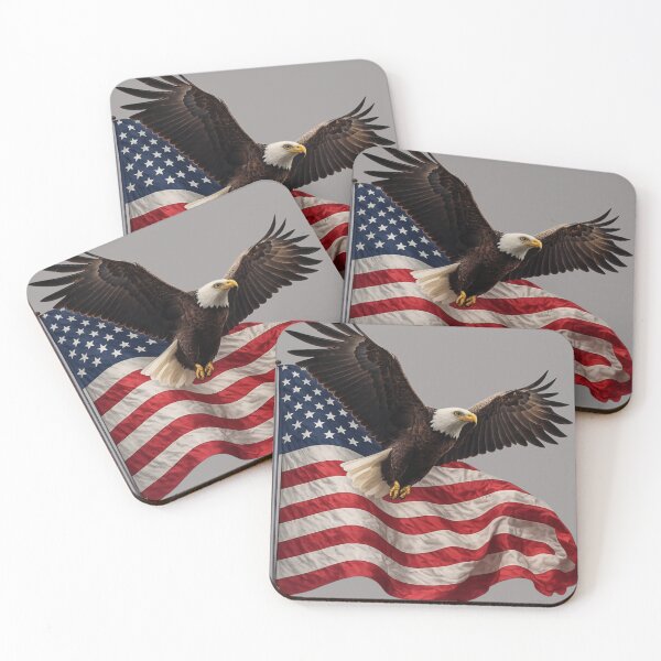 Item preview, American eagle flag t shirt designed and sold by IMOBILYARI.