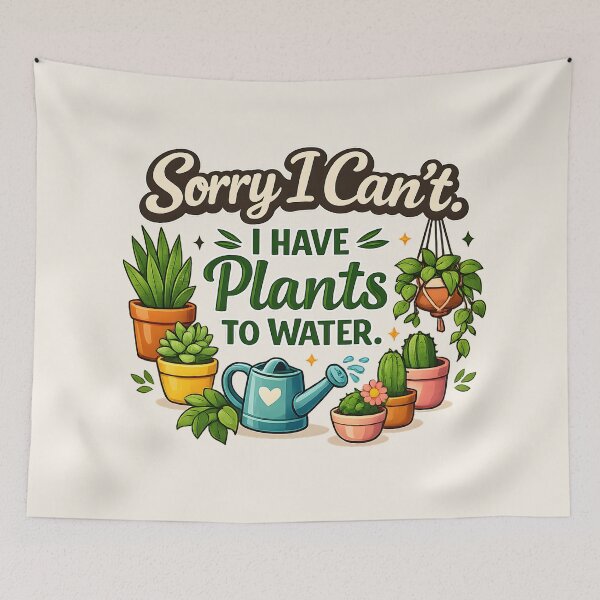 Item preview, Sorry I Can't, I Have Plants to Water – Funny Plant Lover Gardening Design designed and sold by blankTeeShirt.