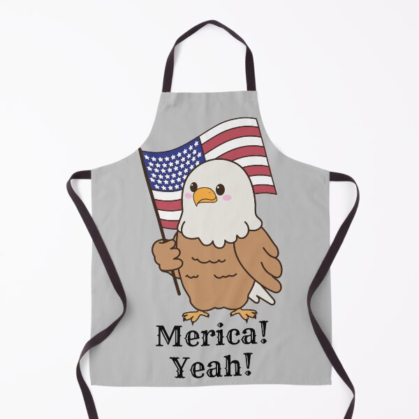 Item preview, Patriotic Eagle with Flag– American Independence Day Cartoon Bird designed and sold by BoldPowStudio.