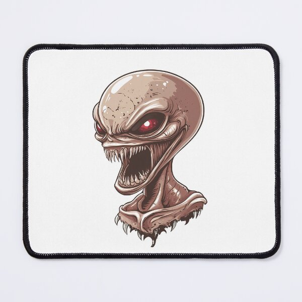 Item preview, Creepy Alien with Red Eyes Screaming designed and sold by Lilith.3x313 Vault.