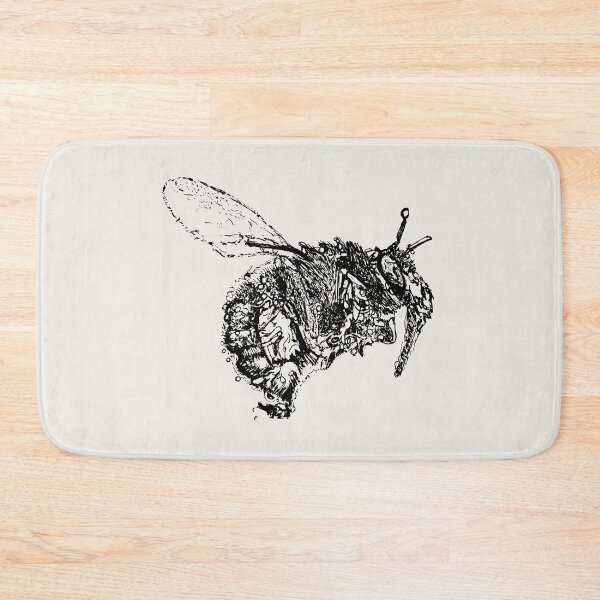 Item preview, Hairy-Footed Flower Bee 1 of 3 - (#F0EEE9) designed and sold by The Stippler Process.
