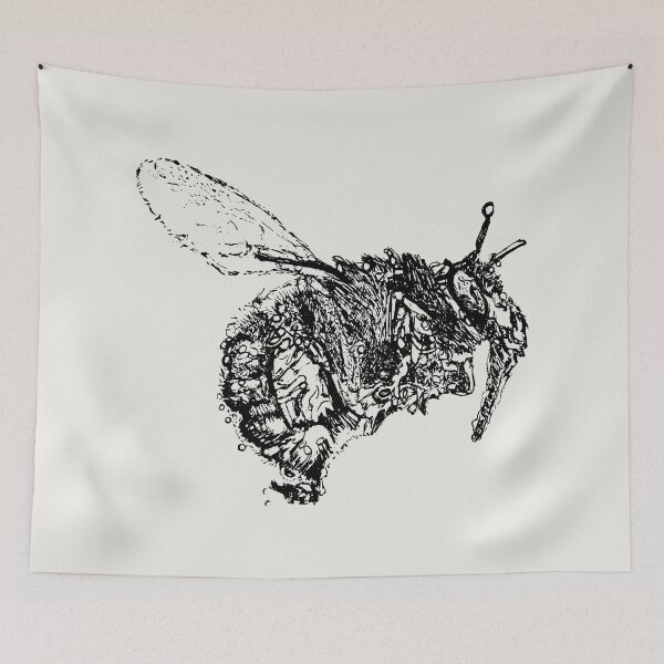 Item preview, Hairy-Footed Flower Bee 1 of 3 - (#F0EEE9) designed and sold by The Stippler Process.