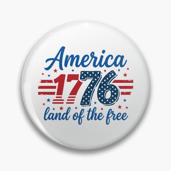 Item preview, America 1776 Land of the Free Patriotic 4th of July Vintage designed and sold by raedattia.