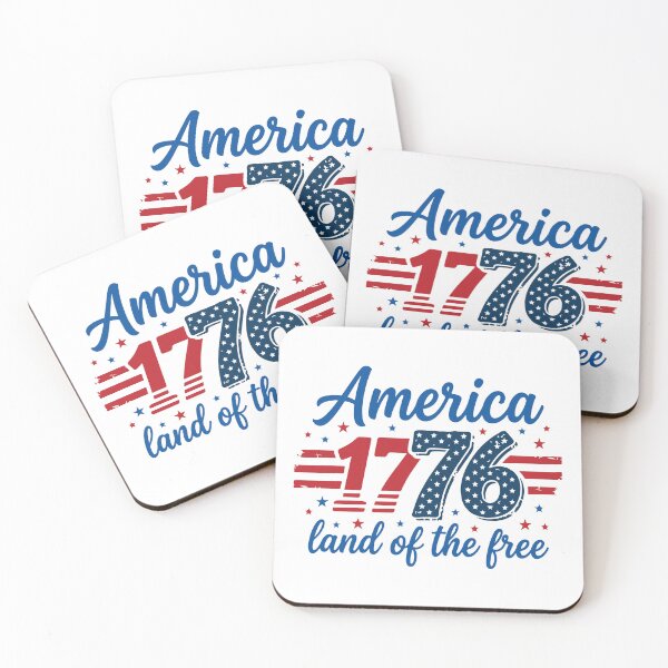 Item preview, America 1776 Land of the Free Patriotic 4th of July Vintage designed and sold by raedattia.