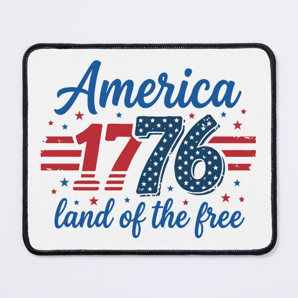 Item preview, America 1776 Land of the Free Patriotic 4th of July Vintage designed and sold by raedattia.