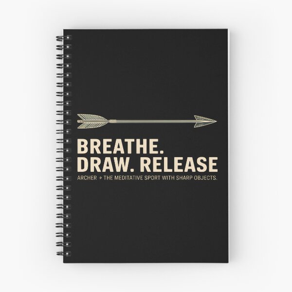 Item preview, Minimalist Archer Breathe Draw Release Arrow Design designed and sold by Enea Kelo.