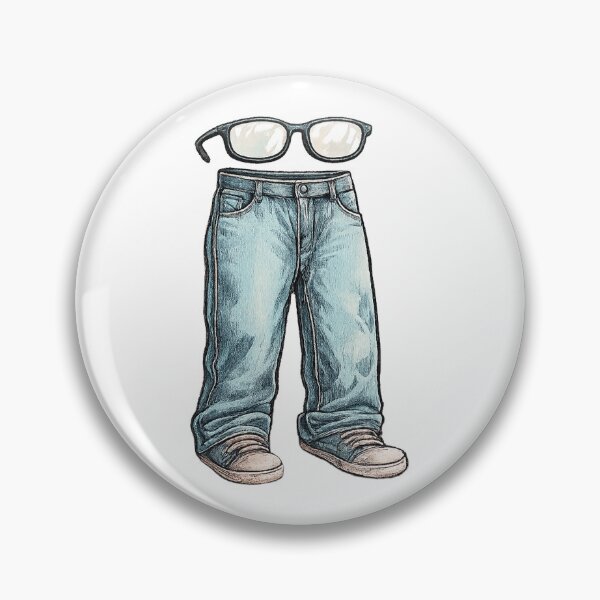 Item preview, Invisible Outfit Design, Floating Glasses and Jeans, Funny Minimalist Fashion Graphic Tee designed and sold by Bigohobi.