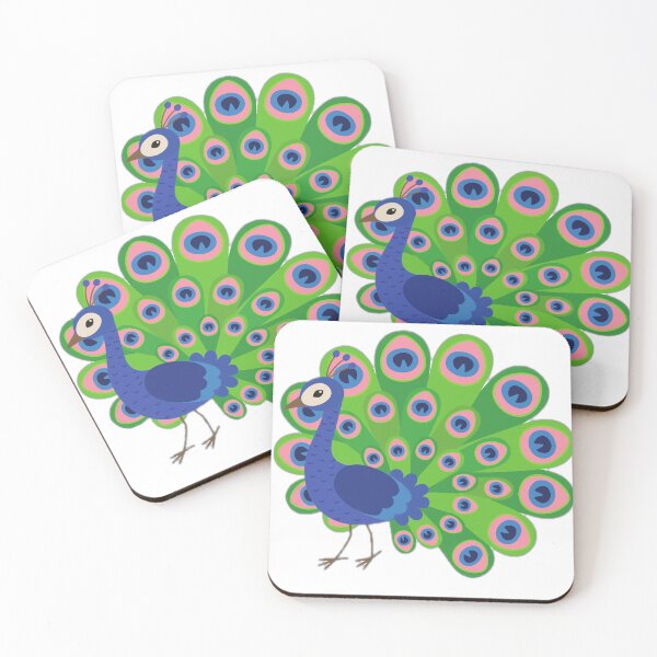 Item preview, Cute Colorful Peacock Cartoon designed and sold by DailyDoodlesBySumbul.