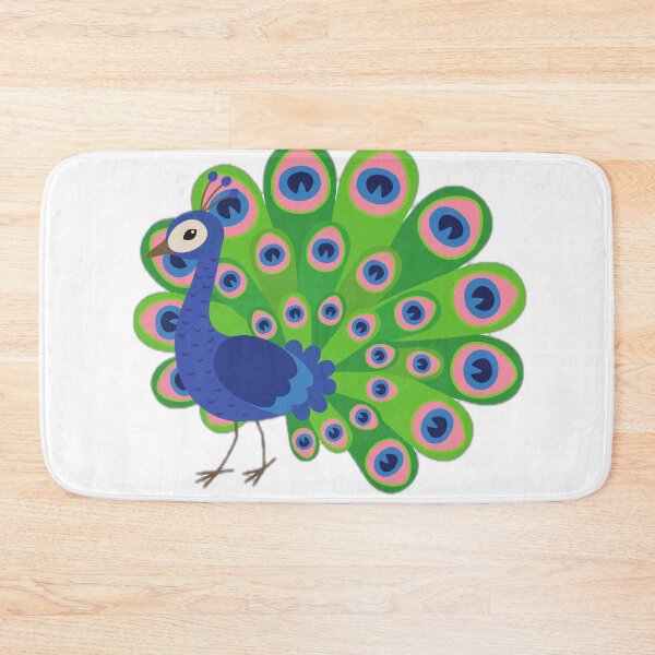 Item preview, Cute Colorful Peacock Cartoon designed and sold by DailyDoodlesBySumbul.