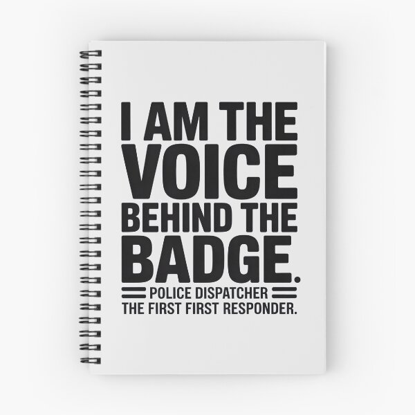 Item preview, Police Dispatcher Voice Behind The Badge Typography designed and sold by Enea Kelo.