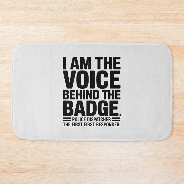 Item preview, Police Dispatcher Voice Behind The Badge Typography designed and sold by Enea Kelo.