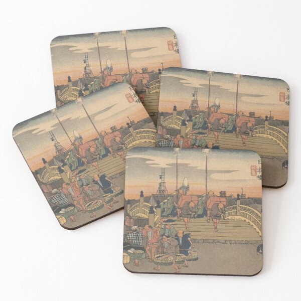 Item preview, Hiroshige Ukiyo-e: Shinagawa Sunrise - Tokaido Fifty-Three Stations designed and sold by vekotpu.