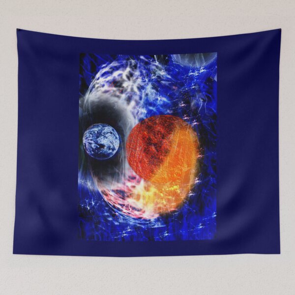 Item preview, blue planet  cosmic design  galaxy aesthetic designed and sold by  Mudikeys.