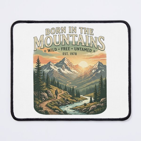 Item preview, Vintage National Park Mountain Landscape designed and sold by YounexxART.