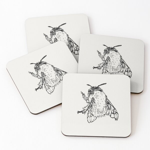 Item preview, Hairy-Footed Flower Bee 3 of 3 - (#F0EEE9) designed and sold by The Stippler Process.