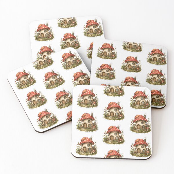 Item preview,  Whimsical Mushroom Cottagecore House designed and sold by ProsperaStar.