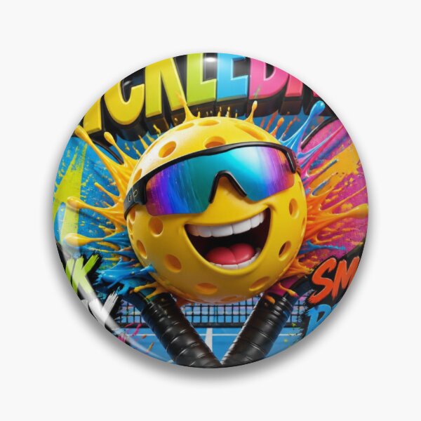 Item preview, Pickleball Smash Relax Repeat Colorful Mascot designed and sold by AgnesB77.