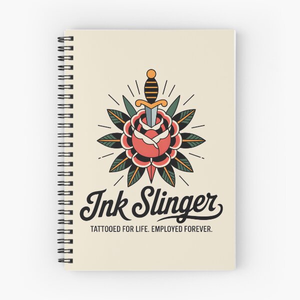 Item preview, Traditional Tattoo Dagger Rose Ink Slinger Graphic designed and sold by Enea Kelo.