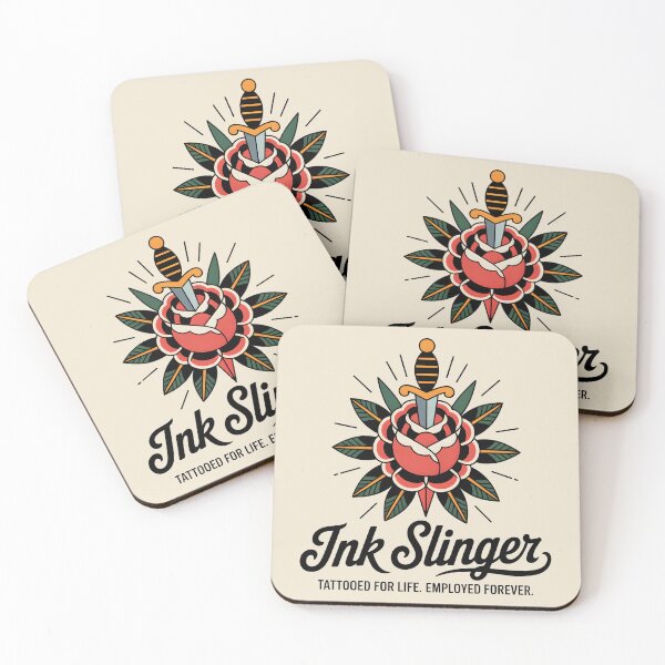 Item preview, Traditional Tattoo Dagger Rose Ink Slinger Graphic designed and sold by Enea Kelo.