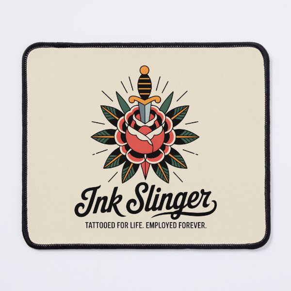 Item preview, Traditional Tattoo Dagger Rose Ink Slinger Graphic designed and sold by Enea Kelo.