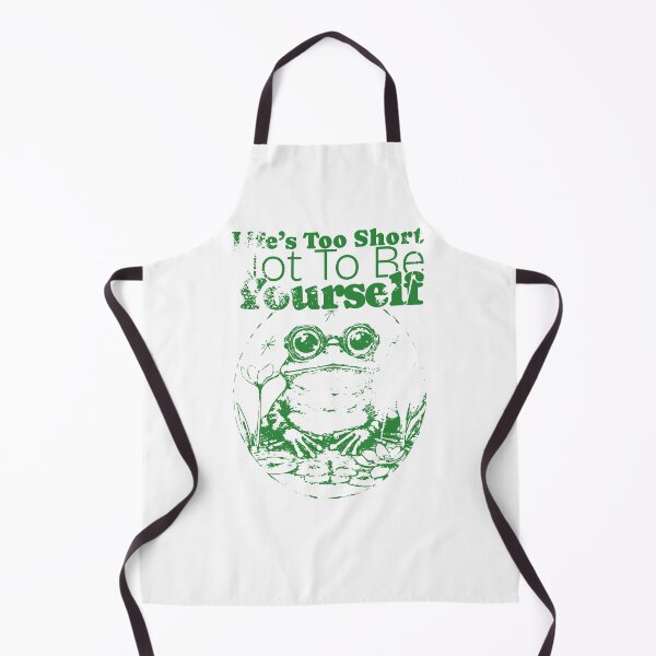 Item preview, Life's Too Short Not To Be Yourself Frog Design, Cute Cottagecore Frog, Inspirational Nature Quote designed and sold by Bigohobi.