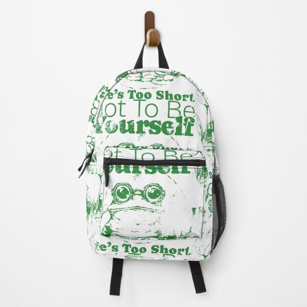 Item preview, Life's Too Short Not To Be Yourself Frog Design, Cute Cottagecore Frog, Inspirational Nature Quote designed and sold by Bigohobi.