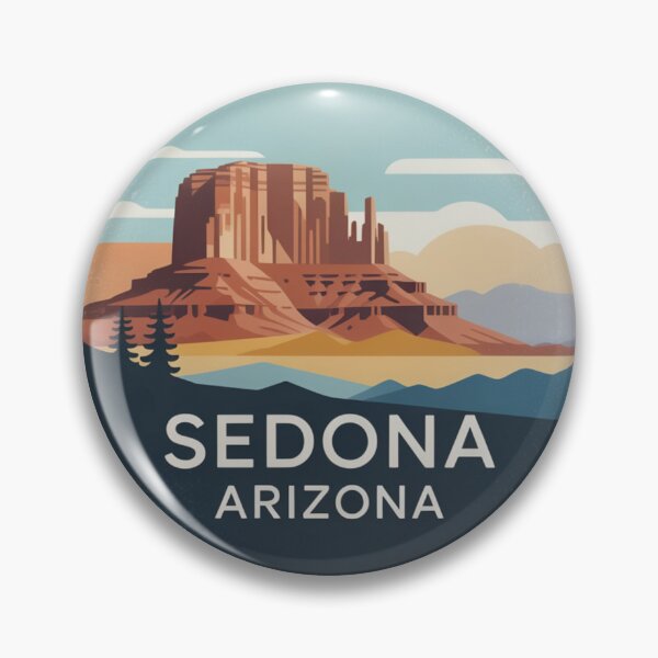 Item preview, Sedona Arizona: Red Rock Landscape Illustration designed and sold by CircinusStore.