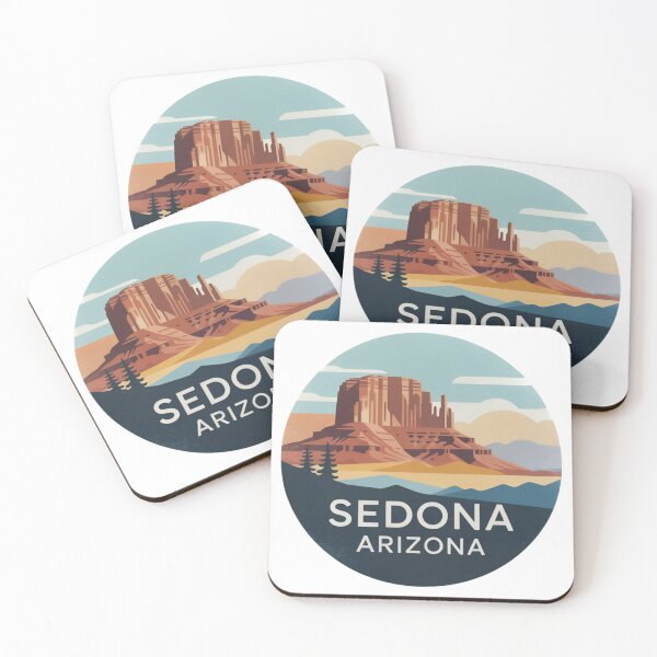 Item preview, Sedona Arizona: Red Rock Landscape Illustration designed and sold by CircinusStore.