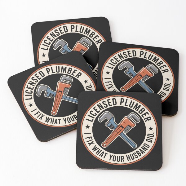 Item preview, Funny Licensed Plumber Fix What Your Husband Did Wrench Quote designed and sold by Enea Kelo.