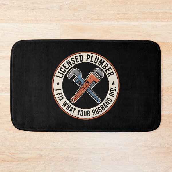 Item preview, Funny Licensed Plumber Fix What Your Husband Did Wrench Quote designed and sold by Enea Kelo.