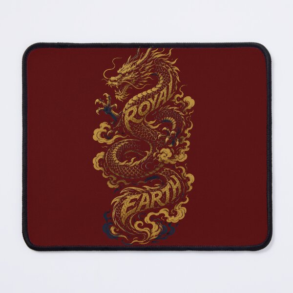 Item preview, Golden Traditional Eastern Dragon Mythical Serpent Illustration designed and sold by RoyalEarthstore.