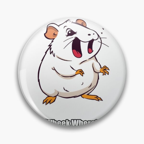Item preview, Guinea Pig Sticker - Wheek Wheek Wheres Dinner - Funny Guinea Pig Gift designed and sold by pawdrops.