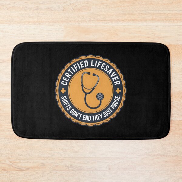 Item preview, Certified Lifesaver Medical Stethoscope Badge Nurse Quote designed and sold by Enea Kelo.