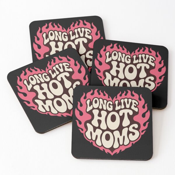 Item preview, Long Live Hot Moms T-Shirt, Funny Mom Gift, Retro Vintage Mom Graphic Tee, Mother's Day Shirt for Cool Moms designed and sold by Trendably.