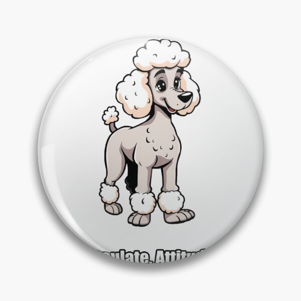 Item preview, Poodle Sticker - Curls Immaculate Attitude Matching - Funny Poodle Gift designed and sold by pawdrops.