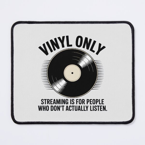 Item preview, Retro Vinyl Only Phonograph Record Music Nostalgia Slogan designed and sold by Enea Kelo.
