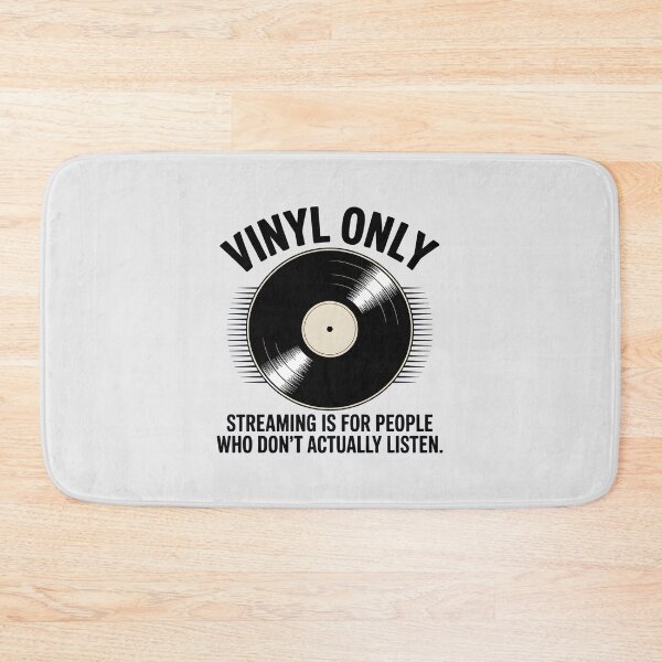 Item preview, Retro Vinyl Only Phonograph Record Music Nostalgia Slogan designed and sold by Enea Kelo.
