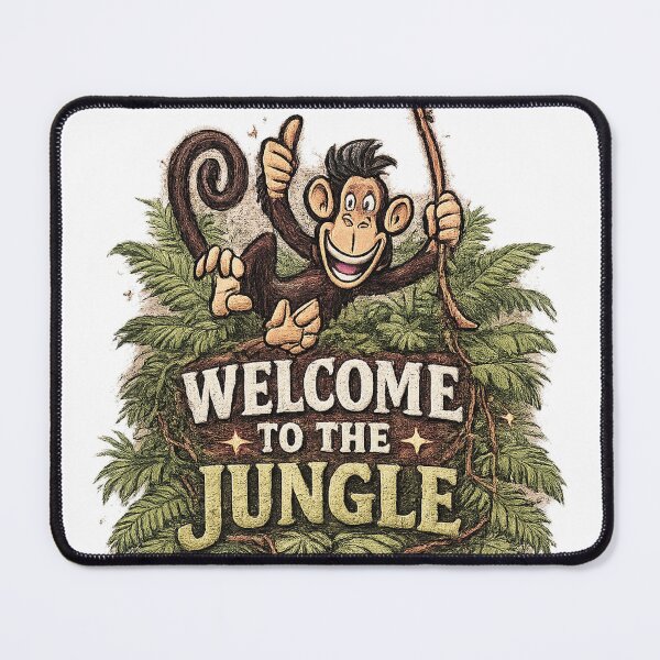 Item preview, Welcome to the Jungle Monkey Design, Cute Tropical Monkey, Funny Safari Adventure Graphic Tee designed and sold by Bigohobi.