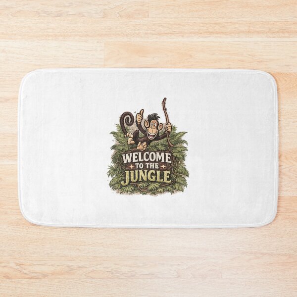 Item preview, Welcome to the Jungle Monkey Design, Cute Tropical Monkey, Funny Safari Adventure Graphic Tee designed and sold by Bigohobi.