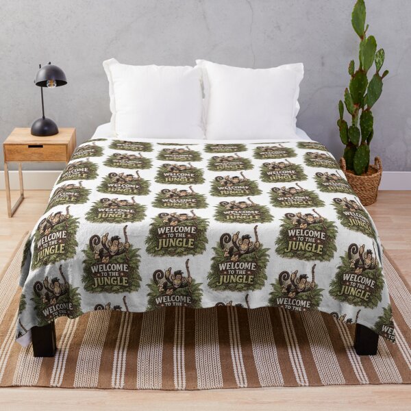 Item preview, Welcome to the Jungle Monkey Design, Cute Tropical Monkey, Funny Safari Adventure Graphic Tee designed and sold by Bigohobi.