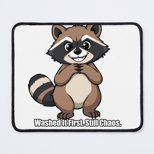 Item preview, Raccoon Sticker - Washed It First Still Chaos - Funny Raccoon Gift designed and sold by pawdrops.