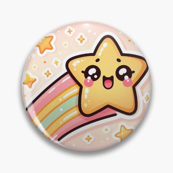 Item preview, Kawaii Shooting Star Sticker designed and sold by PastelPawsArt.