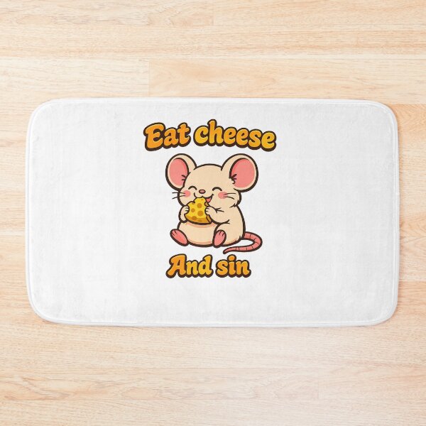 Item preview, Funny Eat Cheese And Sin Retro Mouse Meme Design⁠ designed and sold by MIROUZ2000.