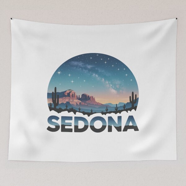 Item preview, Sedona Arizona: Milky Way Desert Illustration designed and sold by CircinusStore.