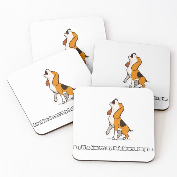 Item preview, Beagle Sticker - Bay Was Necessary Neighbors Disagree - Funny Beagle Gift designed and sold by pawdrops.