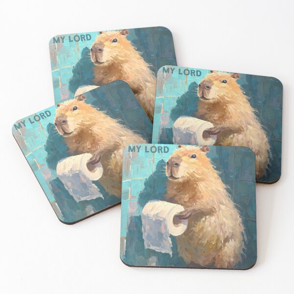 Item preview, Funny Capybara Toilet Paper Your Butt Napkins My Lord designed and sold by FaizArtShop.