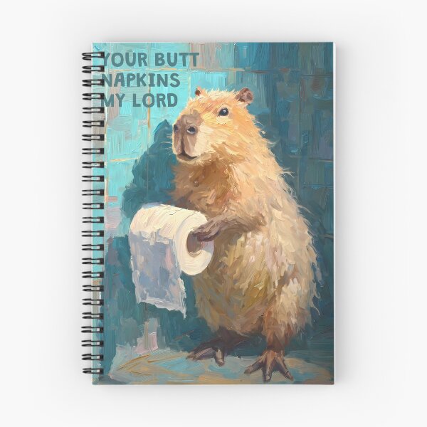 Item preview, Funny Capybara Toilet Paper Your Butt Napkins My Lord designed and sold by FaizArtShop.