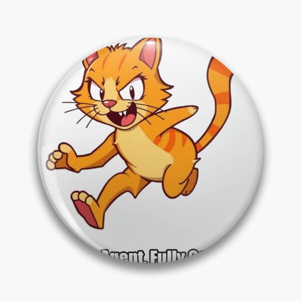 Item preview, Orange Cat Sticker - Chaos Agent Fully Certified - Funny Orange Cat Gift designed and sold by pawdrops.