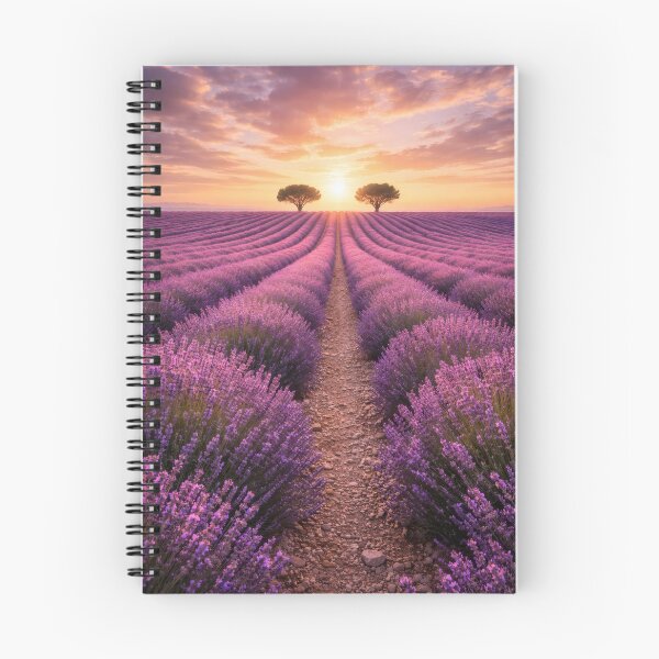 Item preview, Lavender Sunset Path – Purple Field designed and sold by Yomere.
