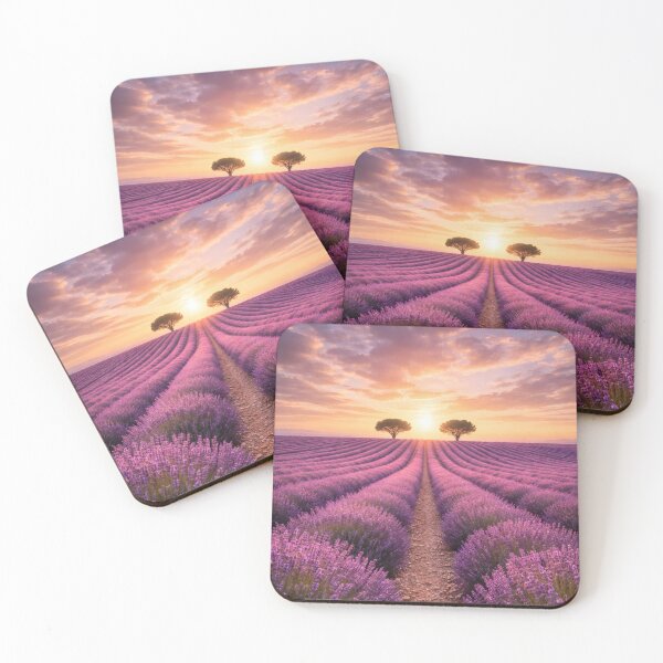 Item preview, Lavender Sunset Path – Purple Field designed and sold by Yomere.
